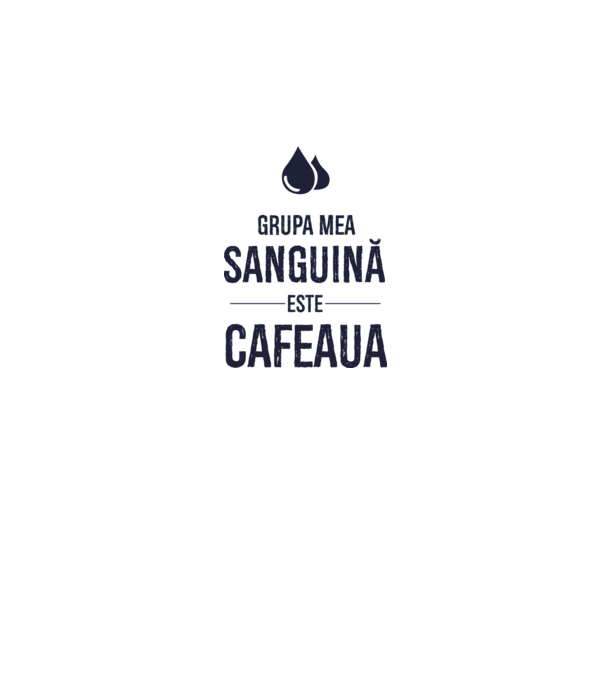 Grupa mea sanguină este cafeaua model gri pe tricou