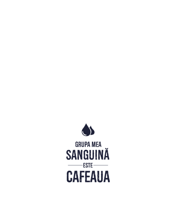 Grupa mea sanguină este cafeaua model negru pe tricou
