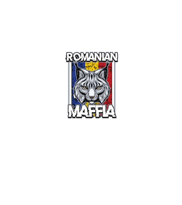 România maffia model albastru jeanși pe tricou