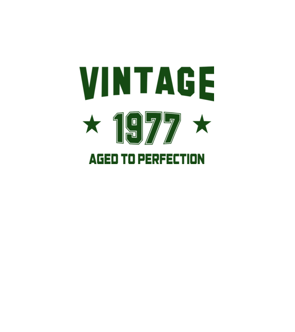 Vintage - 1977 model alb pe tricou