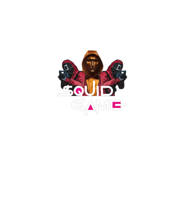 squid game poster model negru pe tricou