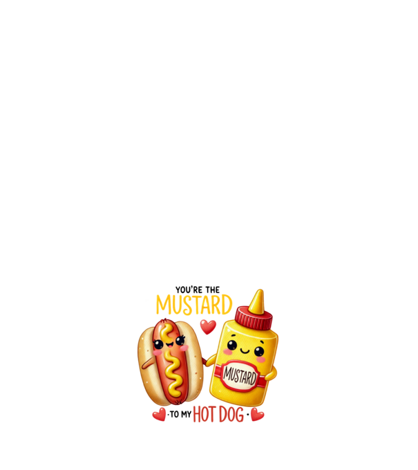 Mustard to my Hot Dog model roz deschis pe tricou