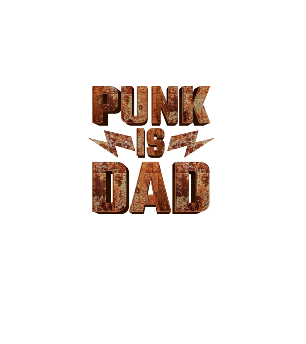 PUNK IS DAD model negru pe tricou