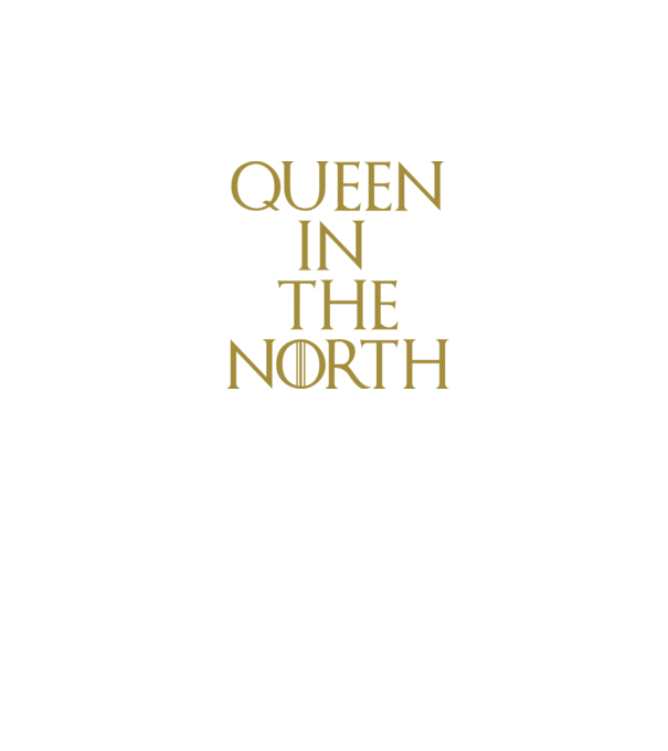 Queen in the North model negru pe tricou