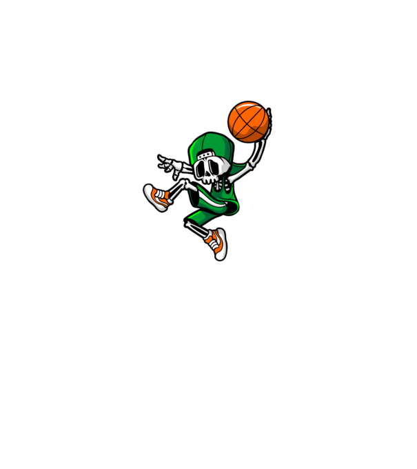 Basketbone model negru pe tricou