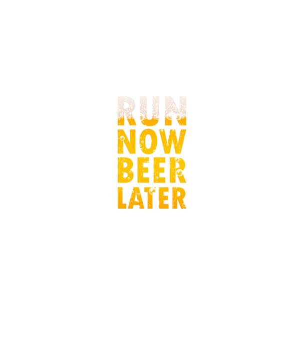 Run now beer later model negru pe tricou
