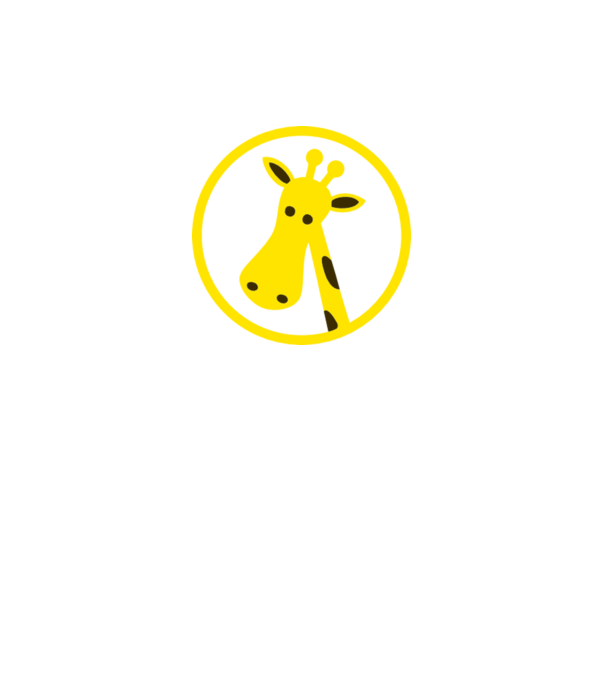 Girafă model albastru regal pe tricou