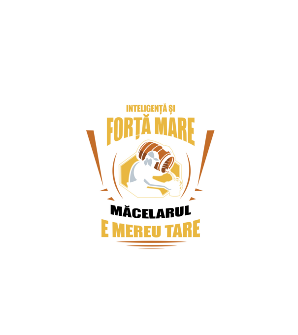 Inteligență și forță mare, barmanul e mereu tare model negru pe tricou