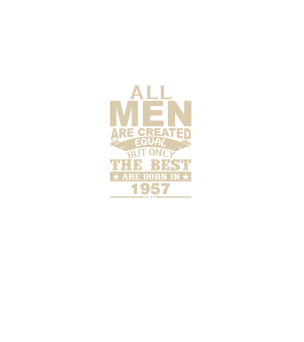 All men are created - 1957 model albastru închis pe tricou