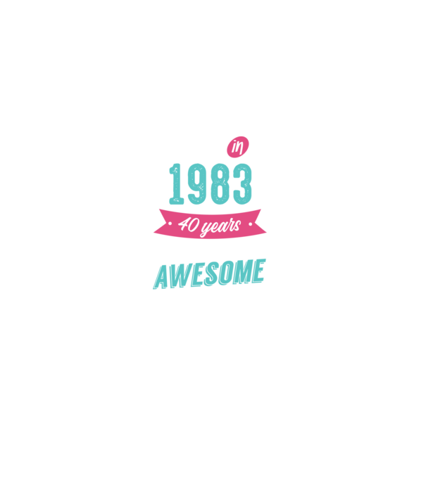Made in 1983 model negru pe tricou