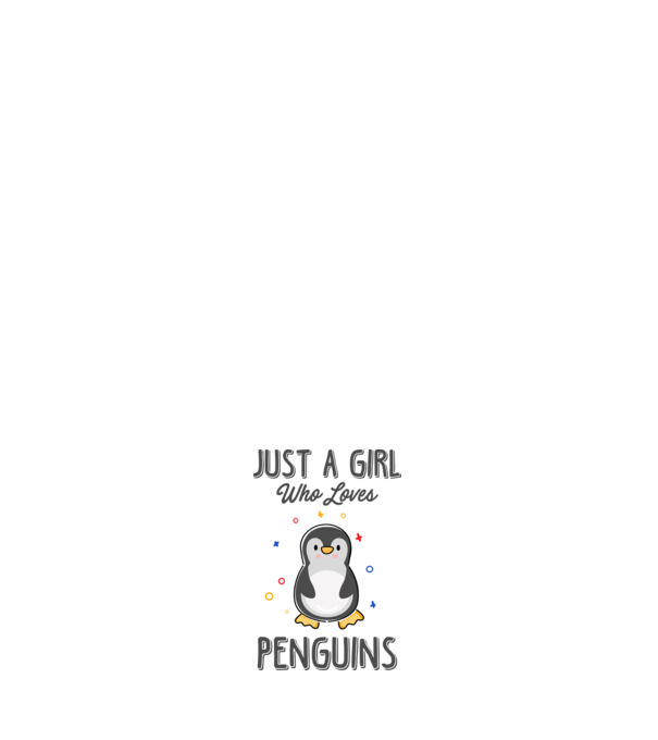 Just a girl who loves Penguins model roz deschis pe tricou