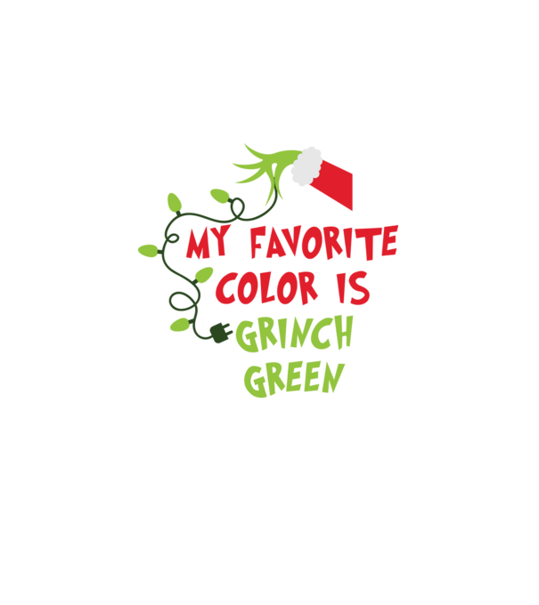 Grinch Green model negru pe tricou