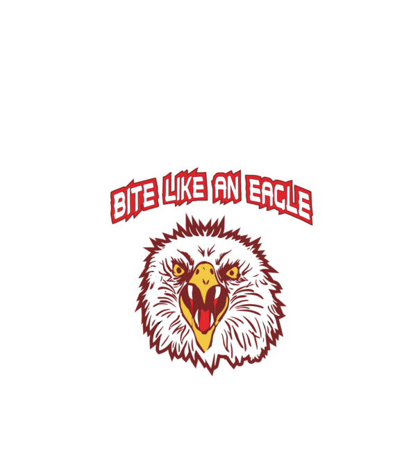bite like an eagle cobra kai model negru pe tricou