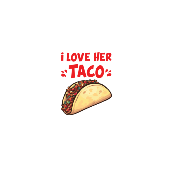 Couple TACO model alb pe tricou