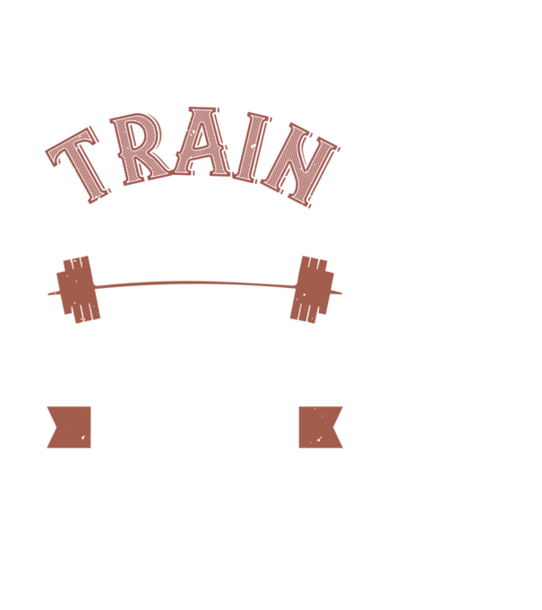 Train Hard model negru pe tricou
