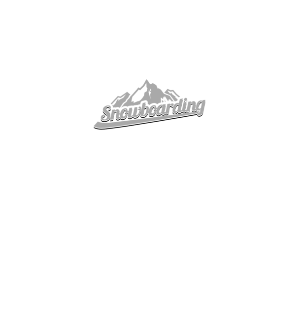 Snowboarding model alb pe tricou