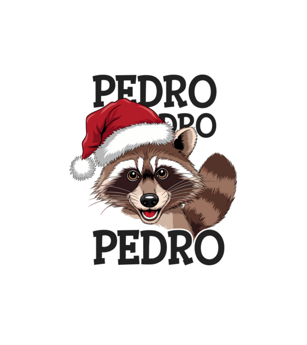 Pedro pedro xmas model alb pe tricou