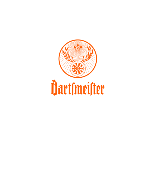 Dartsmeister Dark model negru pe tricou