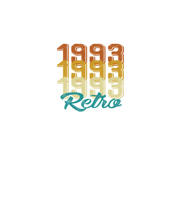 Retro 1993 model negru pe tricou