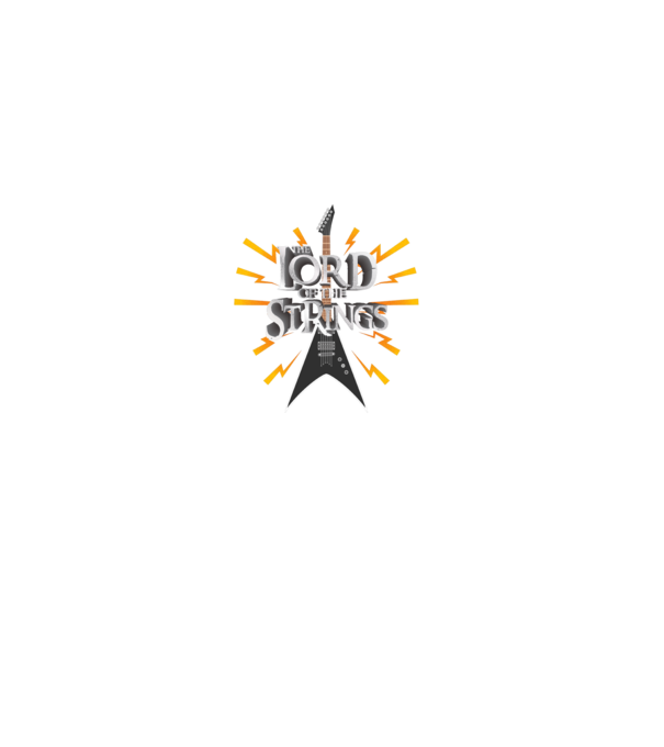 Lord of the Strings model gri pe tricou