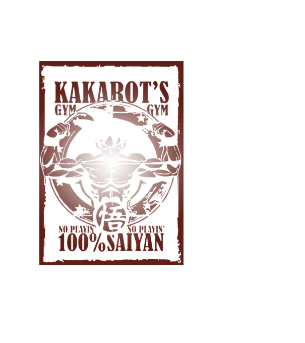 kakarots gym dragonball model negru pe tricou