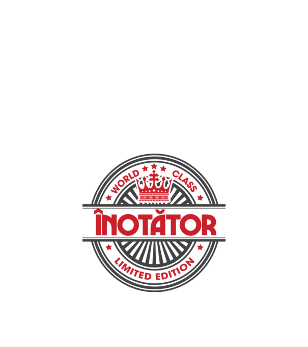 înotător model negru pe tricou