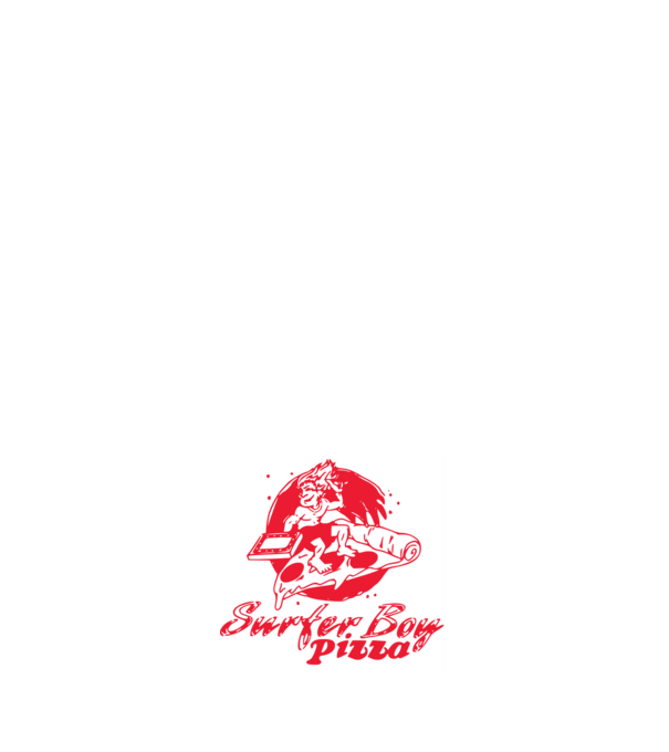 surfer boy pizza stranger things model roșu pe tricou