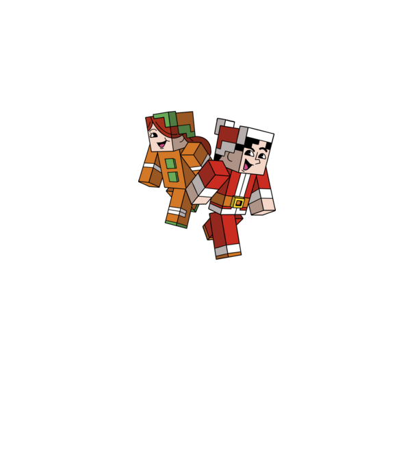Minecraft christmas ugly sweater model negru pe tricou