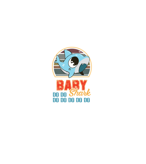 BabyBOY shark model negru pe tricou