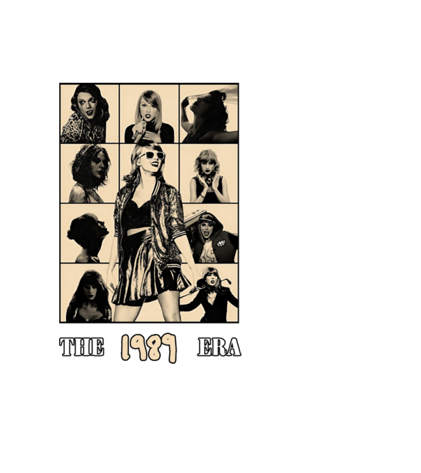Taylor Swift ERAS peach model negru pe tricou