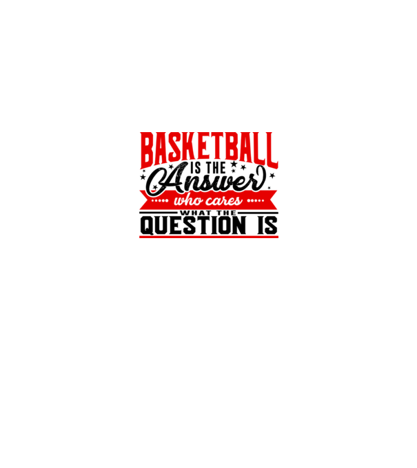Sport is the answer BASCHETBALIST model alb pe tricou