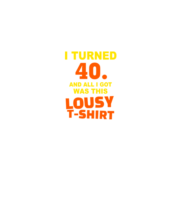 Lousy T-shirt 40 model negru pe tricou