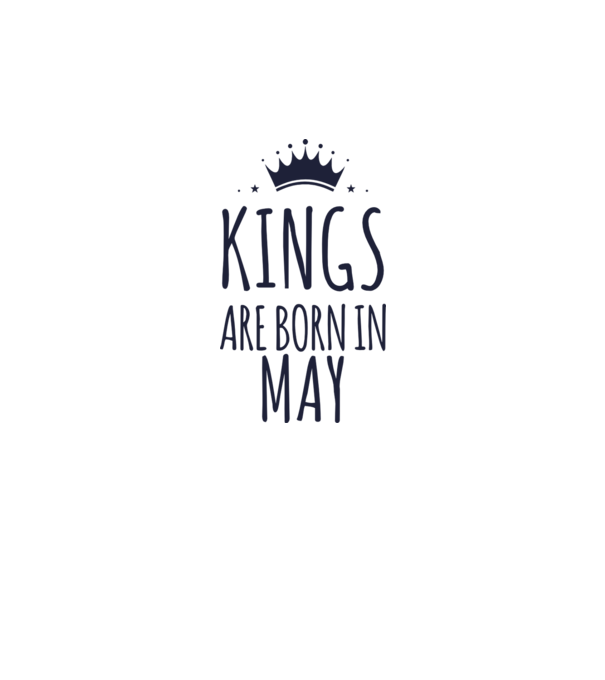Kings are born in - May model galben neon pe tricou