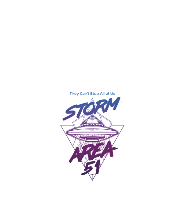 storm area 51 ufo purple model alb pe tricou