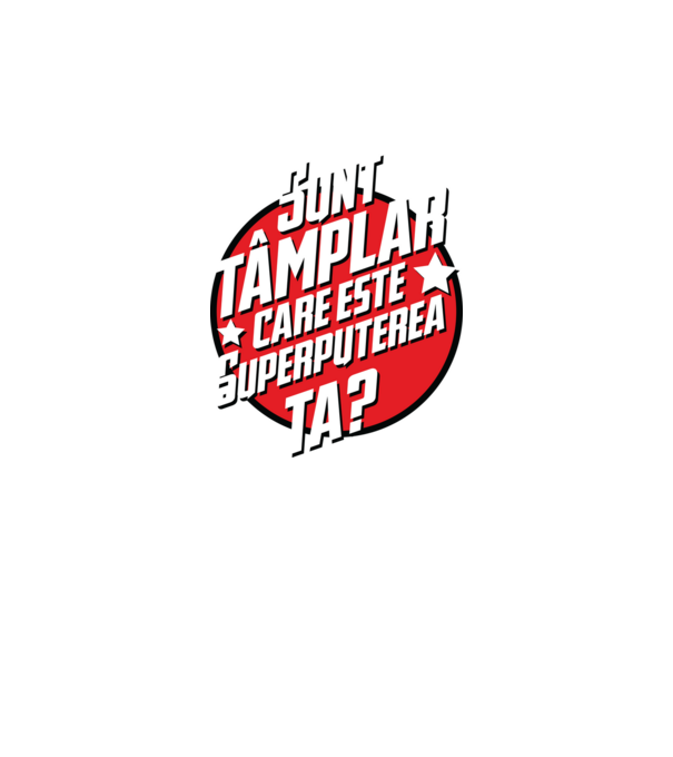 sunt tâmplar, care este superputerea ta? model negru pe tricou