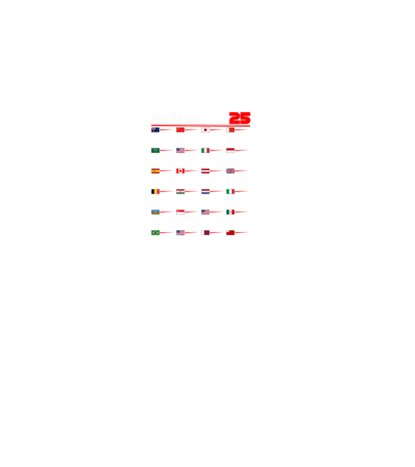 F1 calendar 2025 negru model negru pe tricou