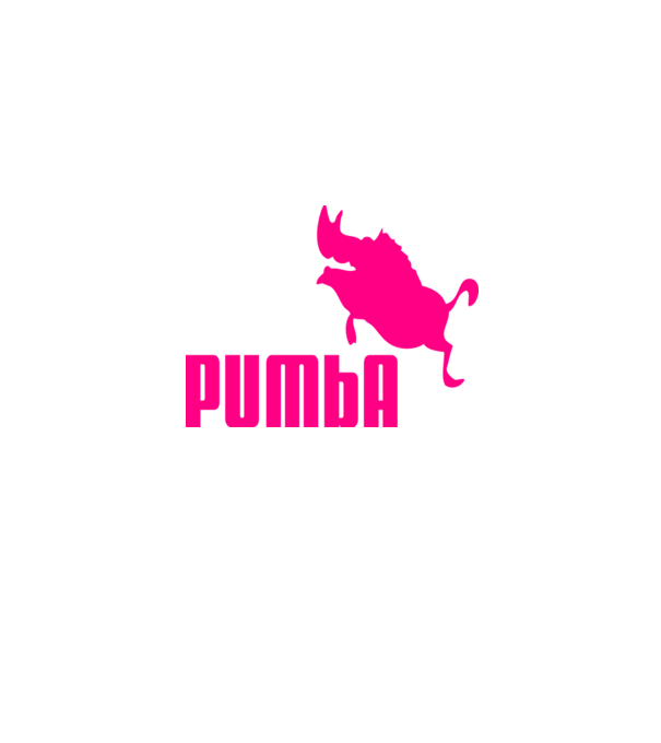 Pumba model alb pe tricou