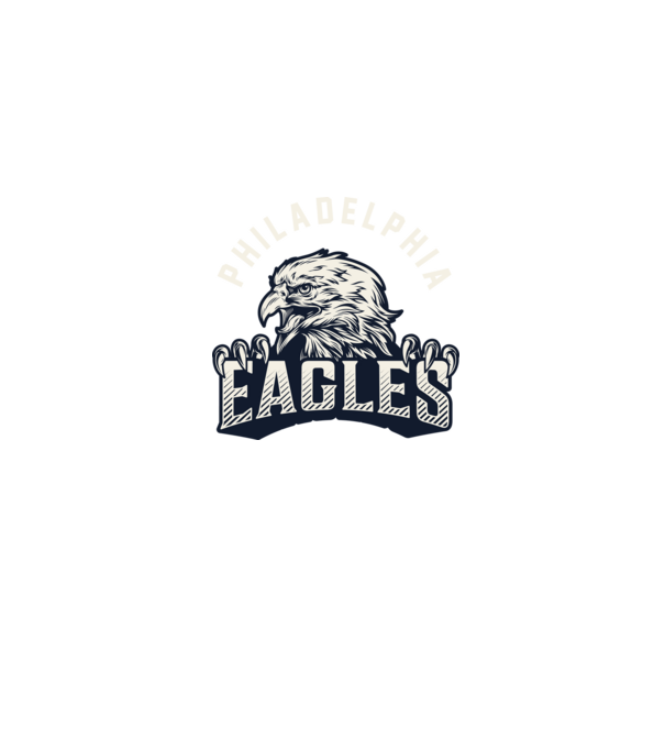 Philadelphia Eagles model albastru jeanși pe tricou