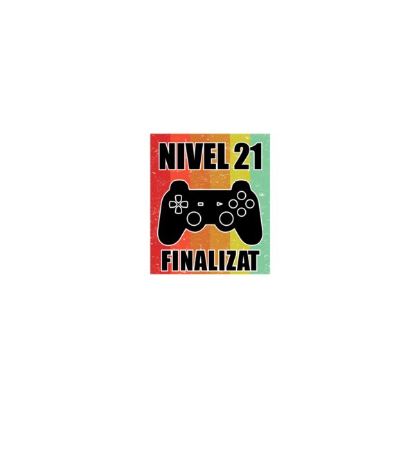 Nivel 21 finalizat model negru pe tricou