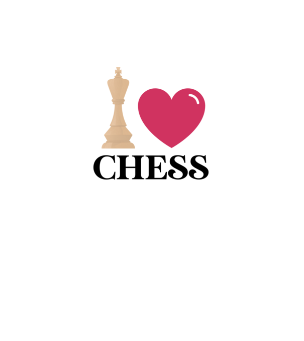 Love chess model alb pe tricou