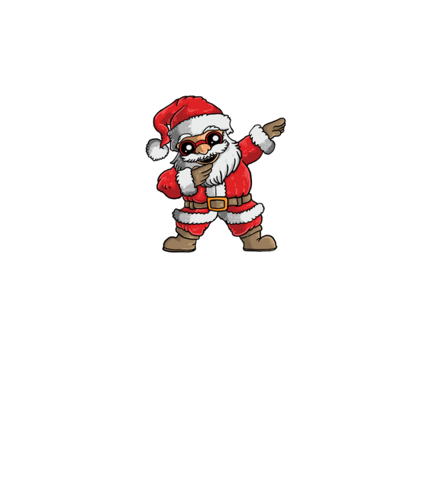 Santa dab model negru pe tricou