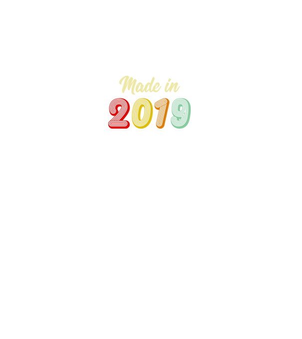 made in 2019 retro model negru pe tricou