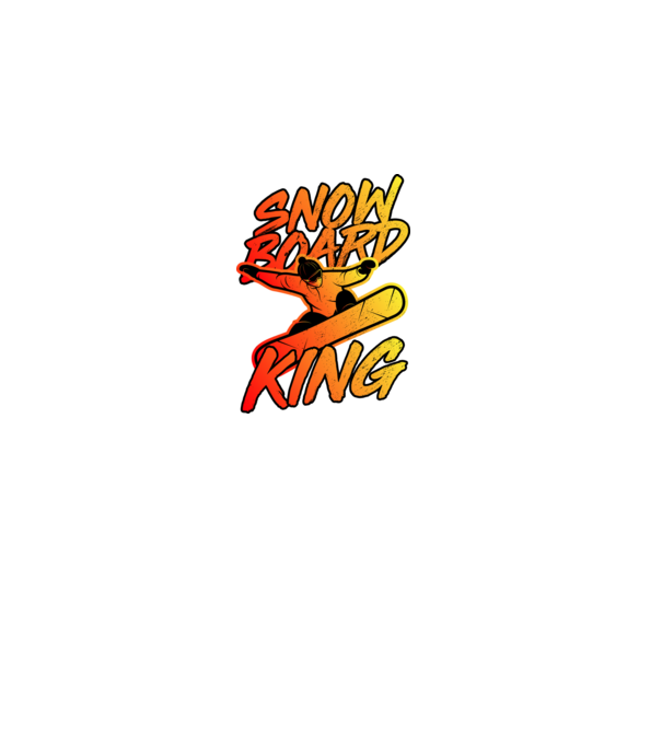snowboard king model negru pe tricou