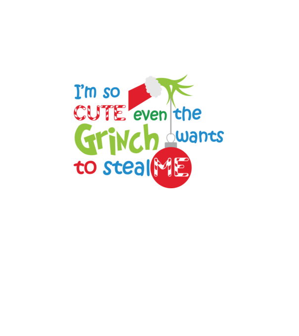 So cute Grinch model alb pe tricou