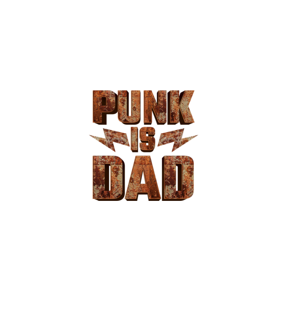 PUNK IS DAD model negru pe tricou