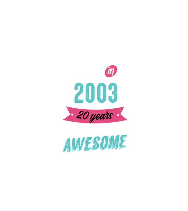 MADE IN 2003 model negru pe tricou