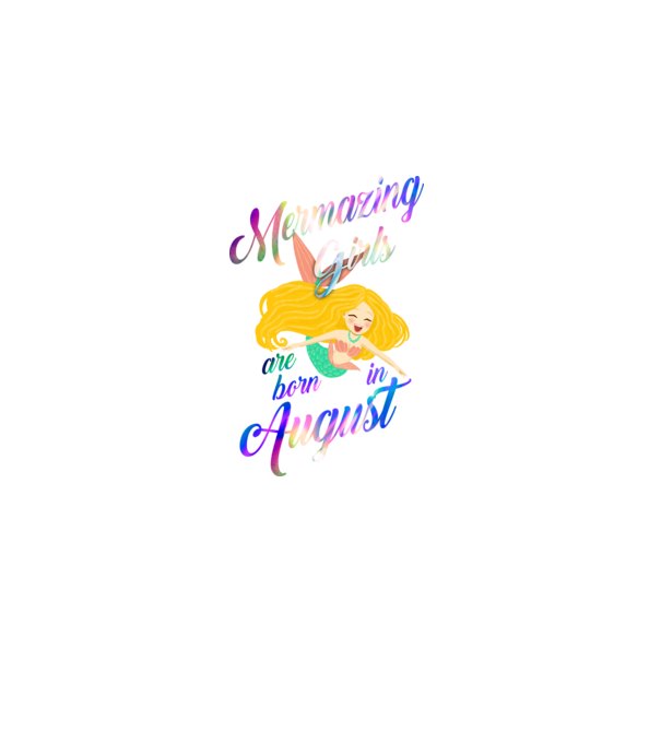 Mermazing girls are born august model negru pe tricou