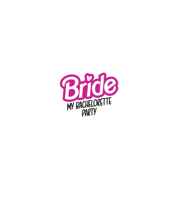 Bride Barbie model alb/roșu pe tricou