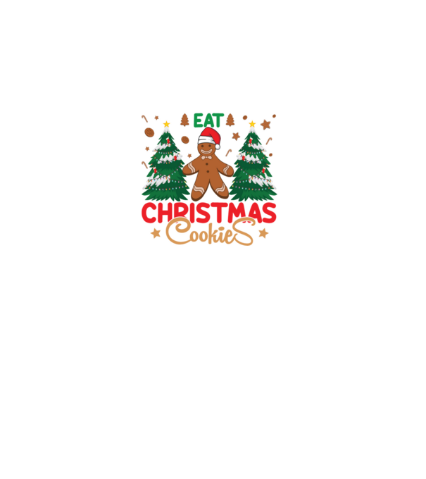 Life is short - eat christmas cookies model turcoaz pe tricou
