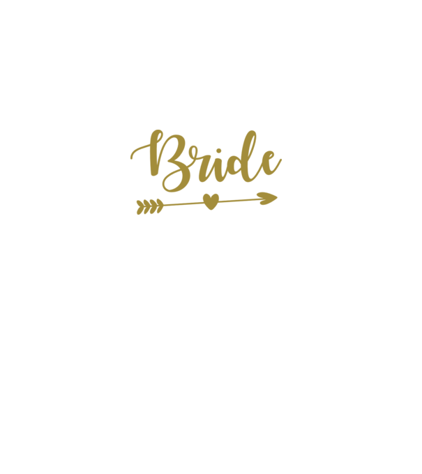 Bride model alb pe tricou